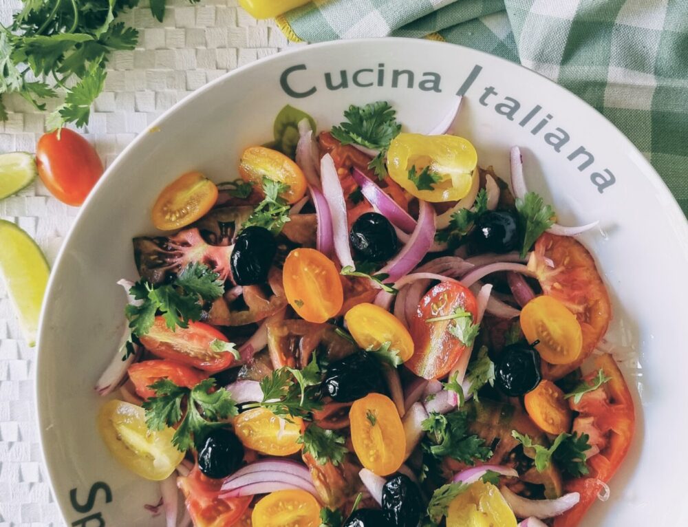 Ensalada Italiana Con Tomates En Aceite Y Mozzarella Cocinando Con Neus