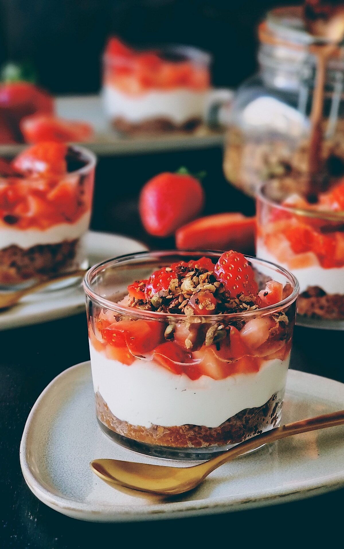 Vasitos De Crema De Mascarpone Con Fresas Cocinando Con Neus