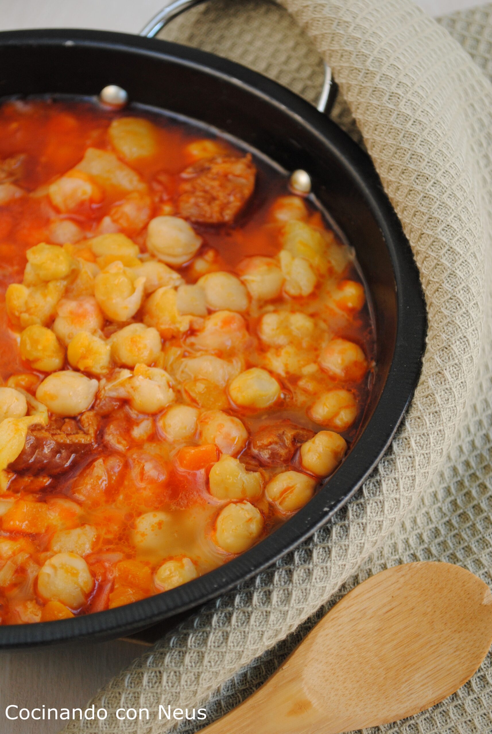 Guiso de garbanzos con Thermomix