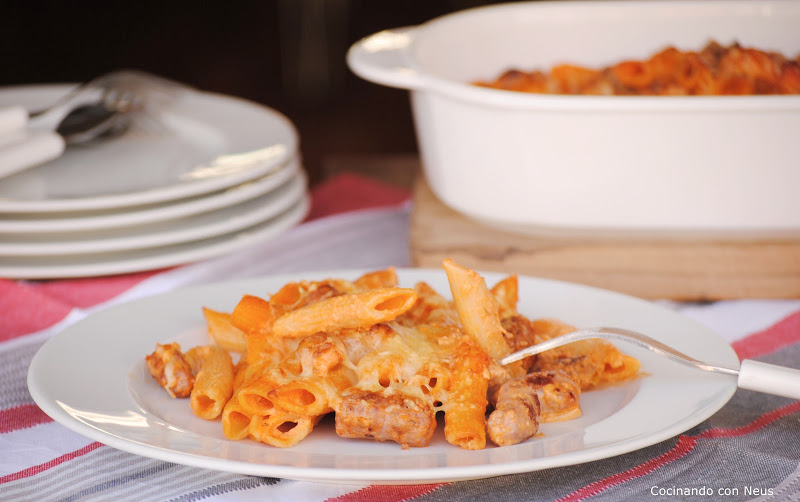 Macarrones con salchichas, para adolescentes hambrientos