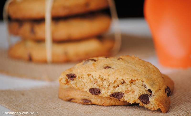 Cookies con gotas de chocolate