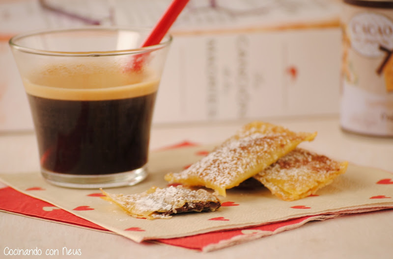 Wantuns de chocolate para acompañar el café