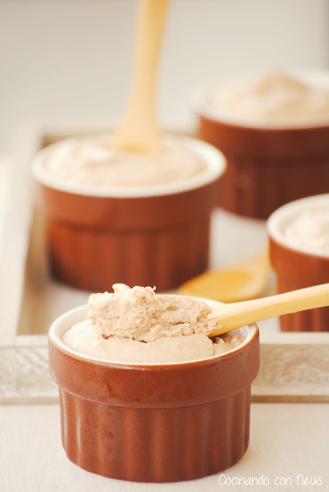 Mousse de chocolate con dulce de leche