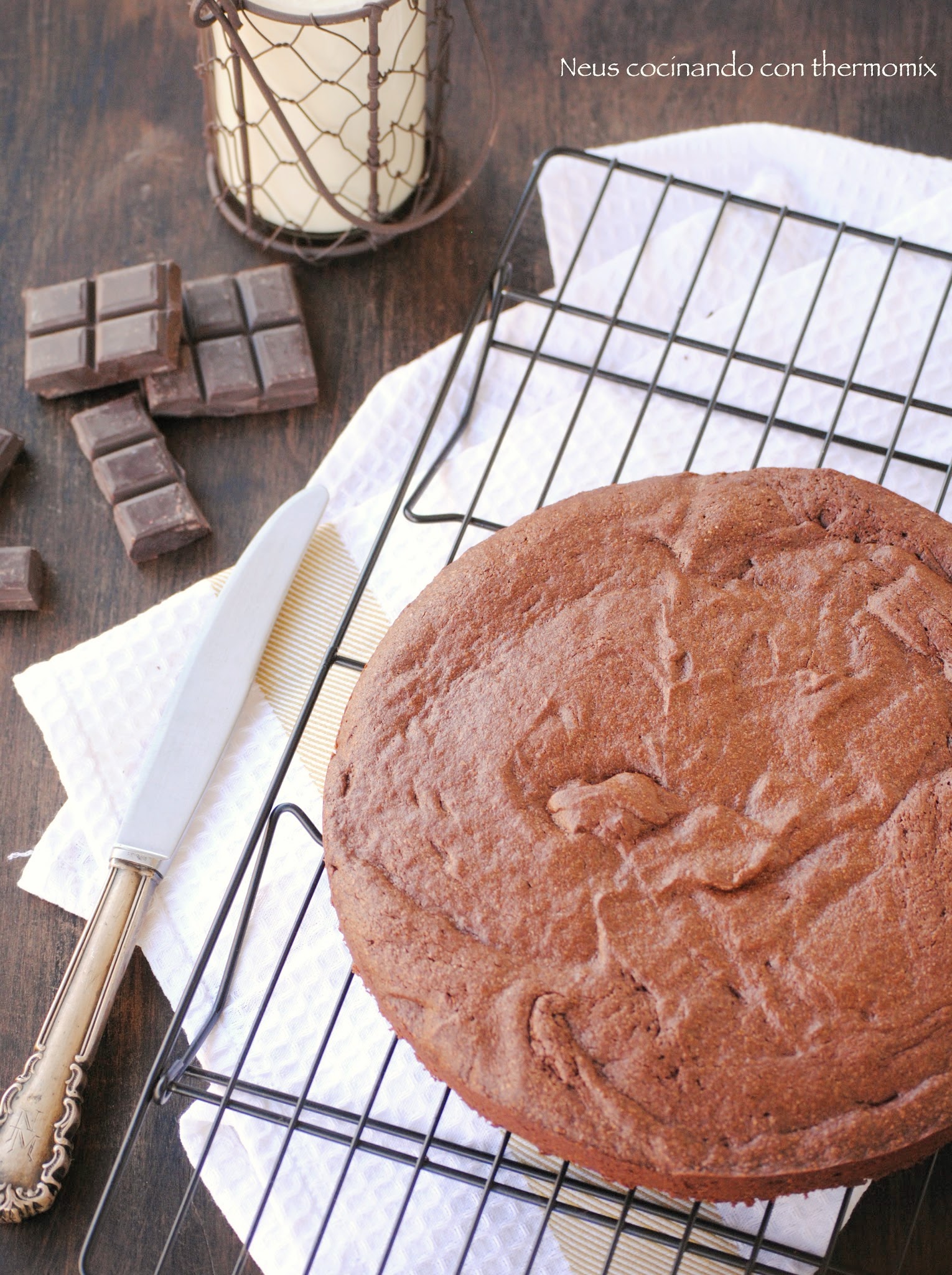 Bizcocho de chocolate con thermomix #proyectobizcochowebos