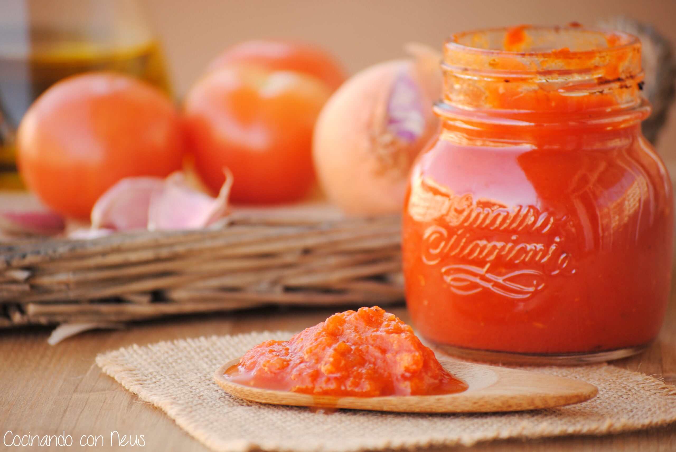 Salsa de tomate con Thermomix